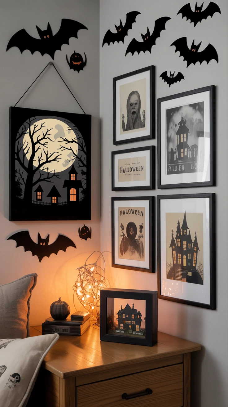 1. Spooky Wall Art: Setting the Scene