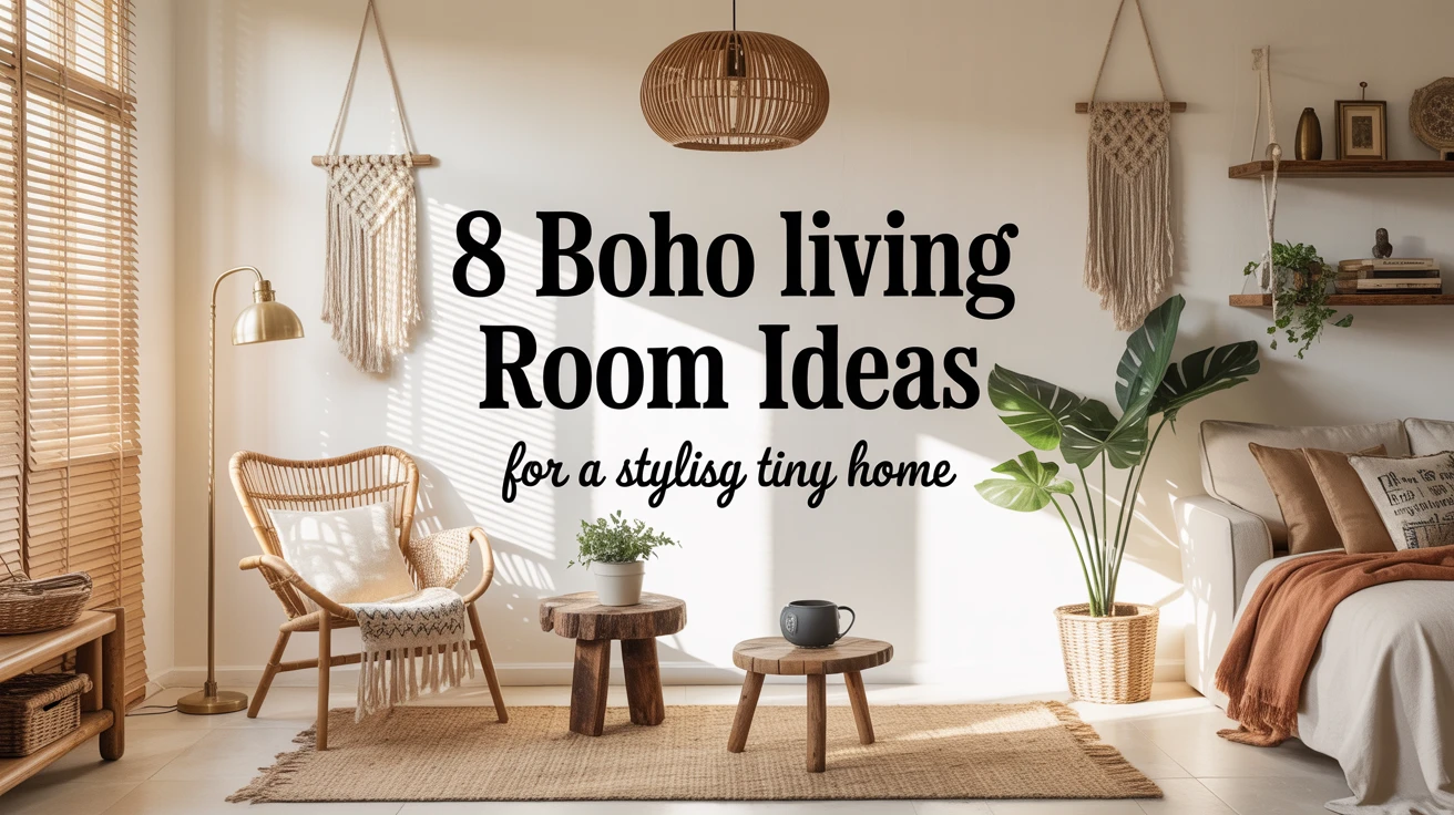 8 Boho Living Room Ideas for a Stylish Tiny Home