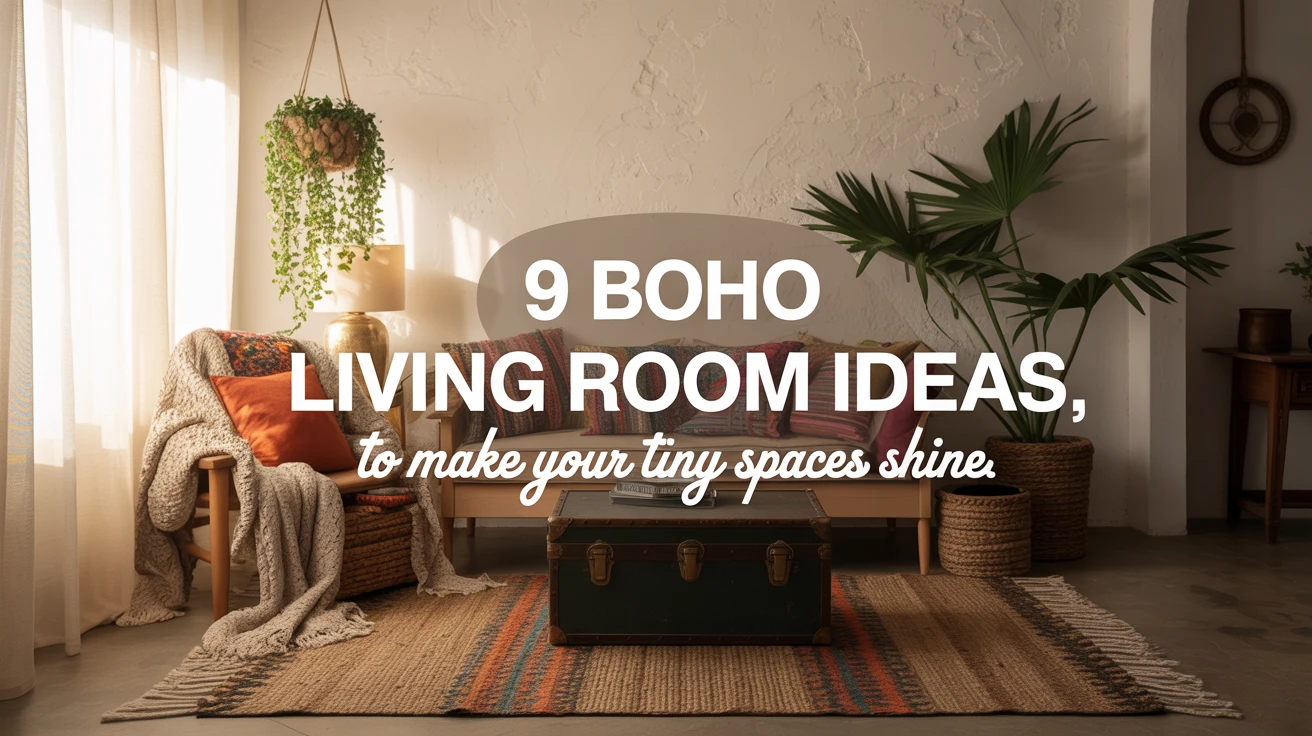 9 Boho Living Room Ideas to Make Your Tiny Spaces Shine