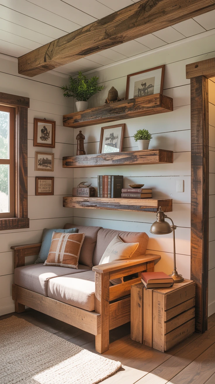 Add Charm with Rustic Wooden Accents