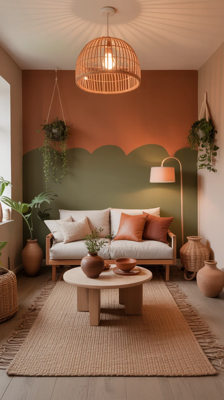 Design 2: Earthy Tones and Textures