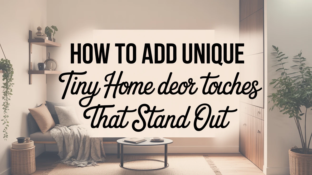 How to Add Unique Tiny Home Decor Touches That Stand Out
