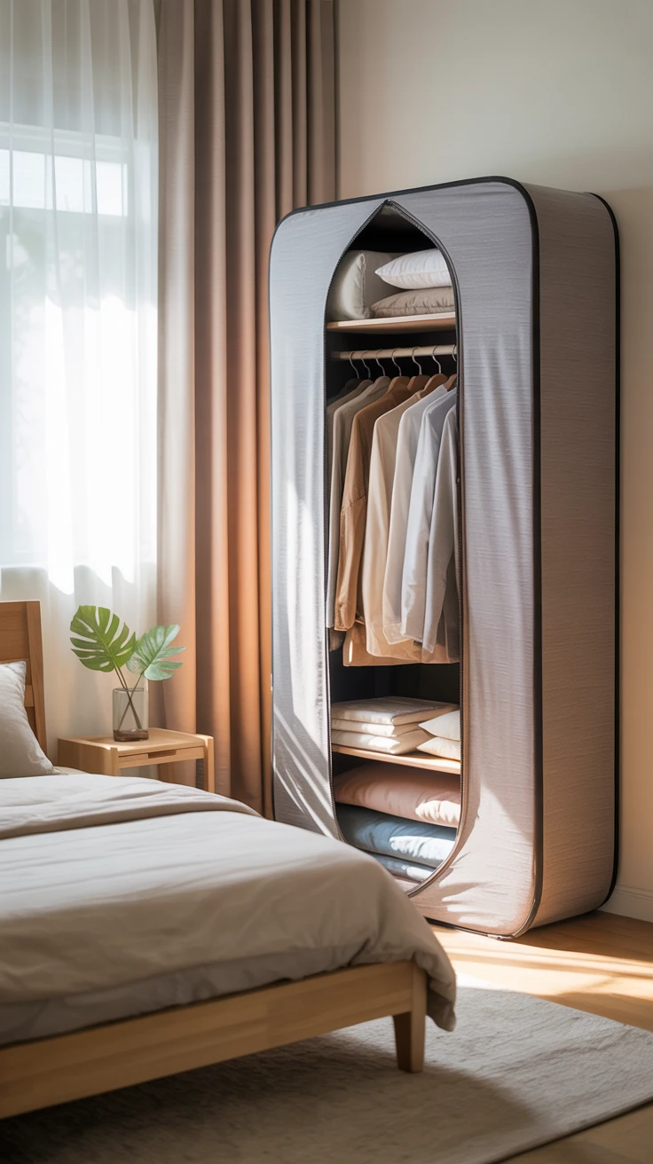 10. Collapsible Wardrobes: Compact and Convenient