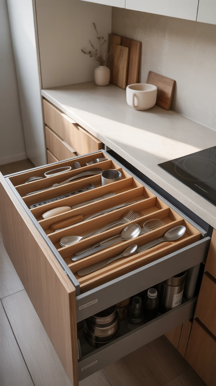 10. Order in the Kitchen: Drawer Organizers