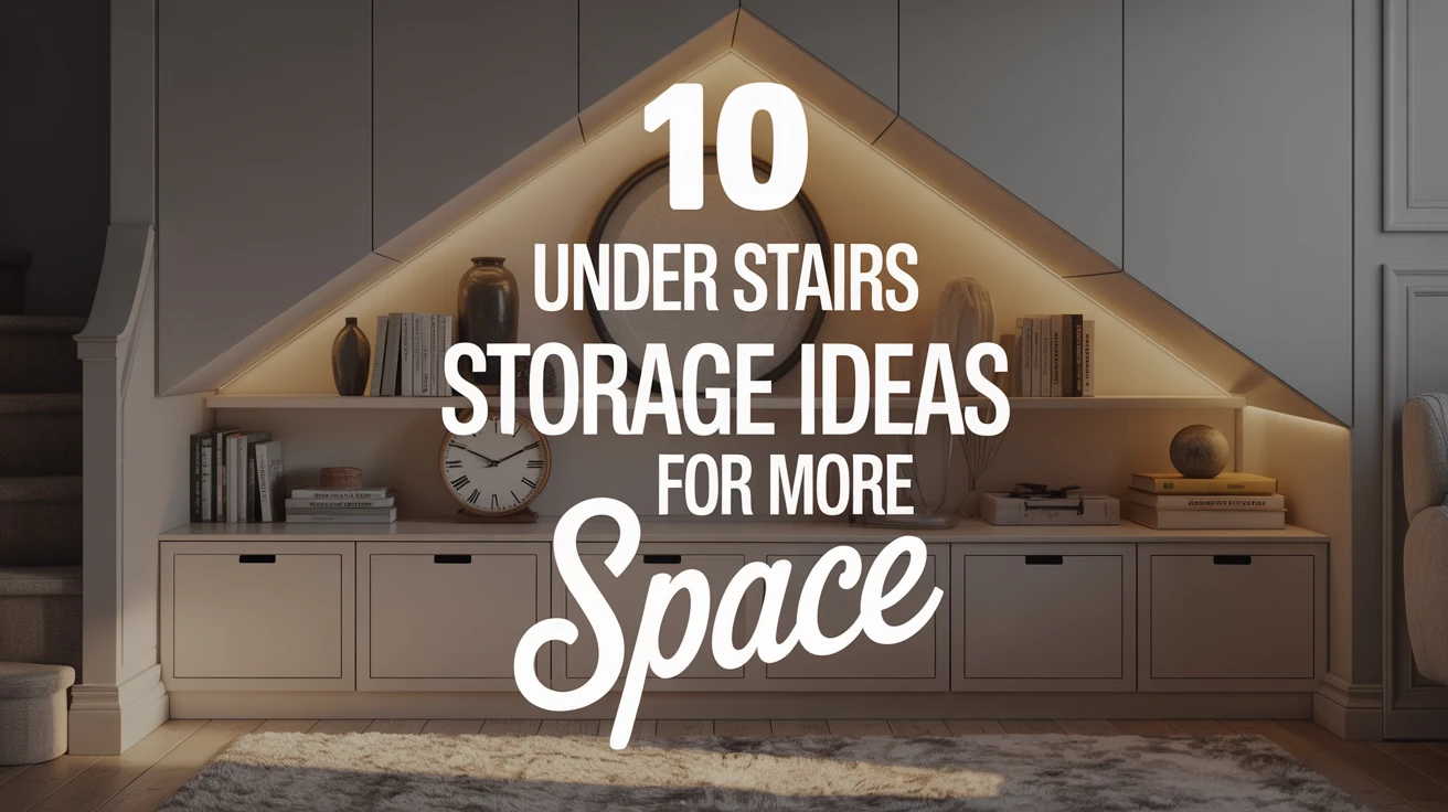 10 Under Stairs Storage Ideas for More Space