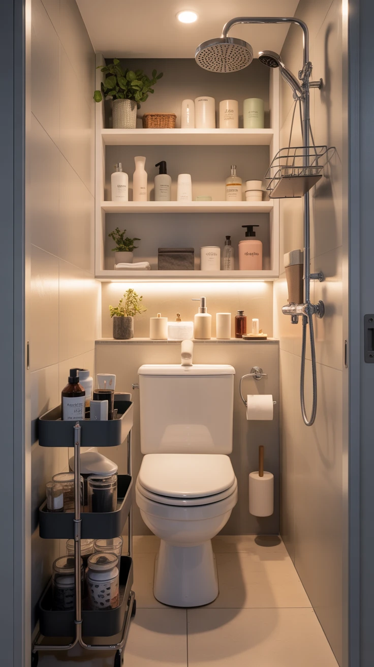 11. Bathing in Efficiency: Bathroom Storage Solutions