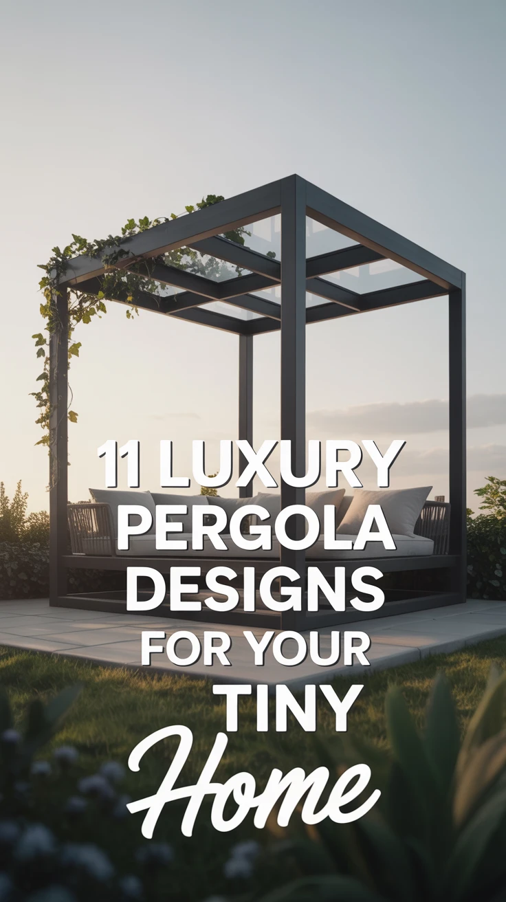11 Luxury Pergola Designs for Your Tiny Home