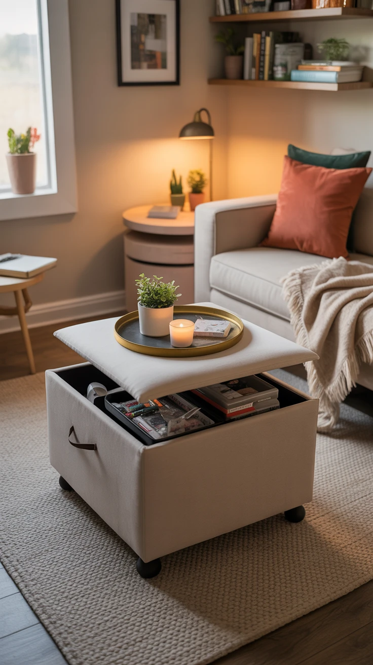 12. Storage Ottomans: Sit and Stow