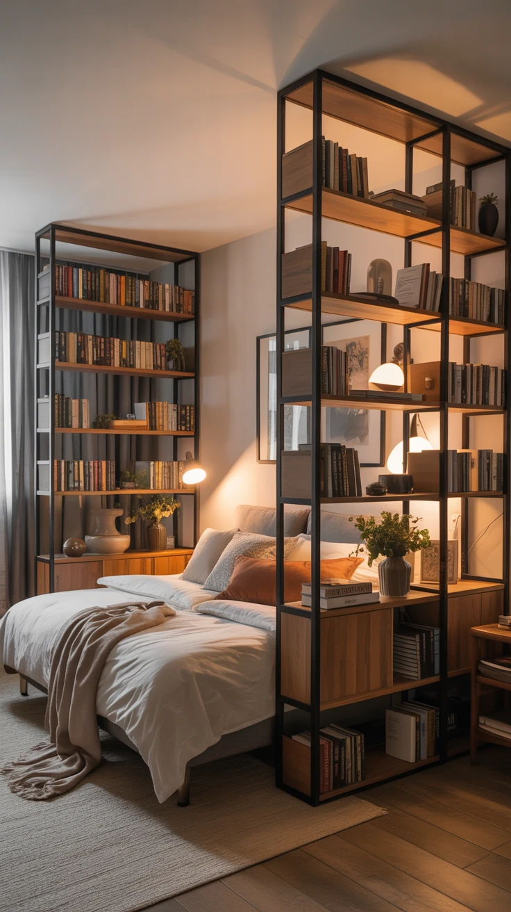 13. Divide and Conquer with a Bookcase Room Divider