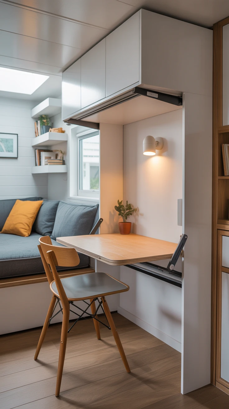 13. Wall-Mounted Desks: Work Wonders