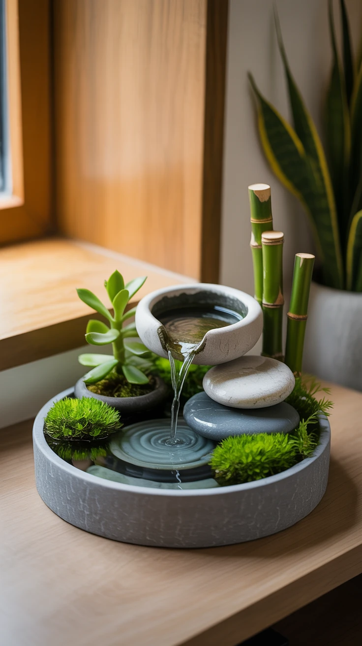 2. Compact Zen Water Gardens: Serenity in a Small Package