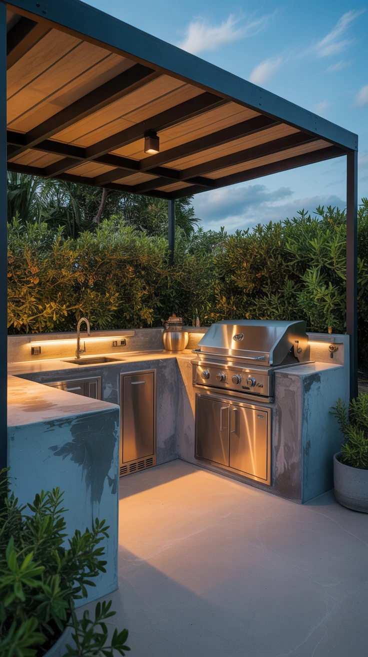 2. Elegant Outdoor Kitchens