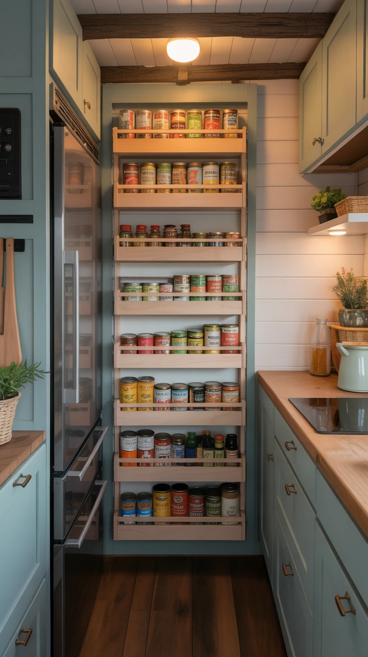 2. Install Pull-Out Cabinets