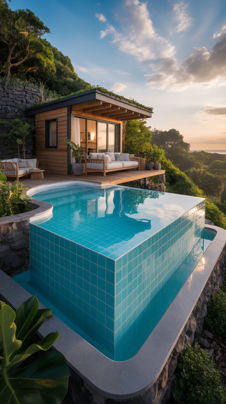 3. Miniature Infinity Pools: Endless Luxury in Tiny Homes