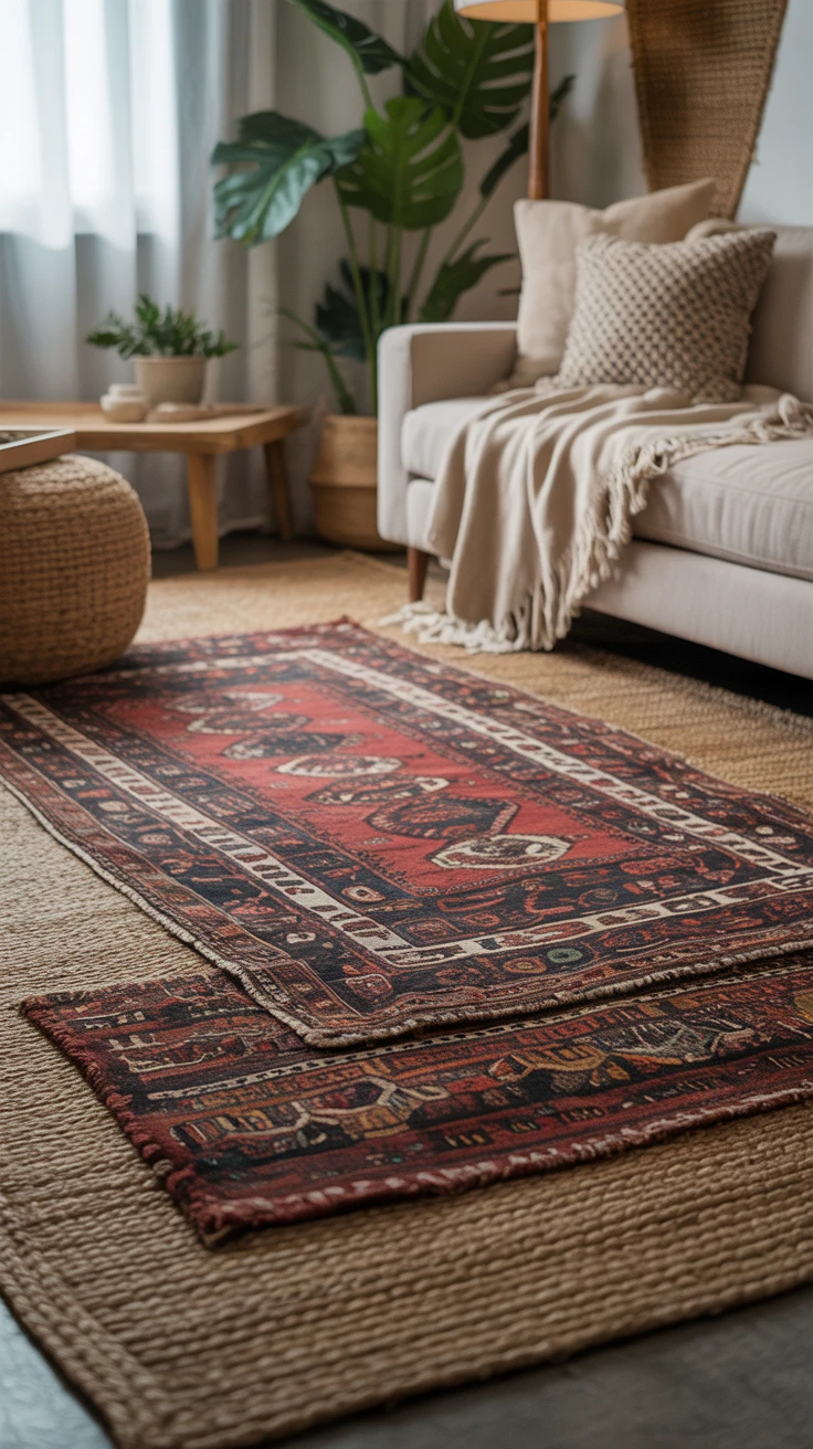 4. Layering Rugs