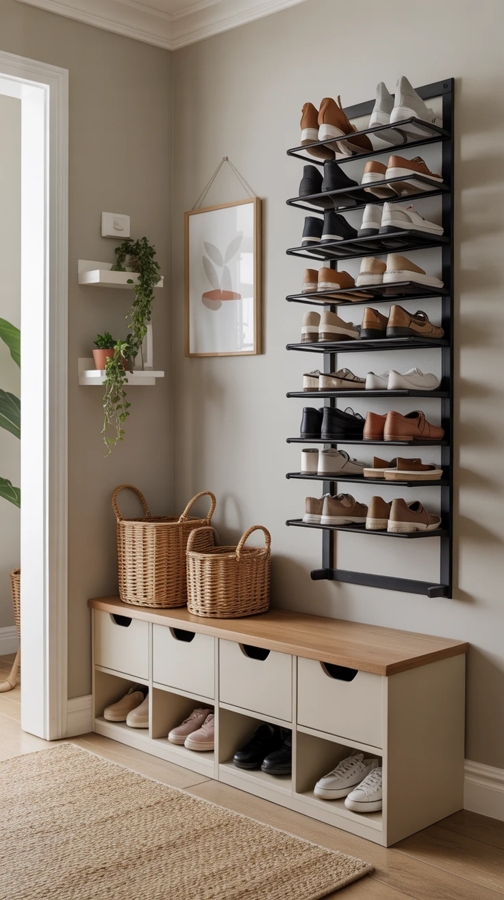 4. Step Up Your Game: Shoe Storage Solutions
