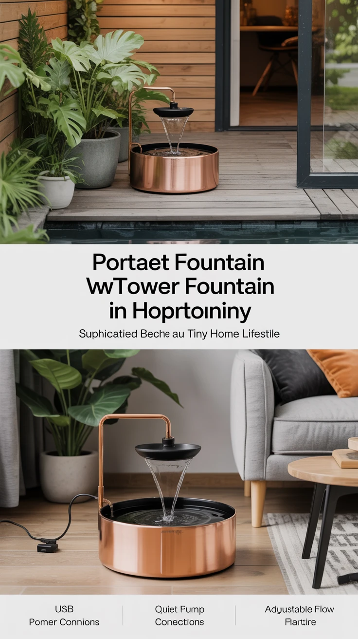 5. Portable Fountain Features: Flexibility Meets Elegance