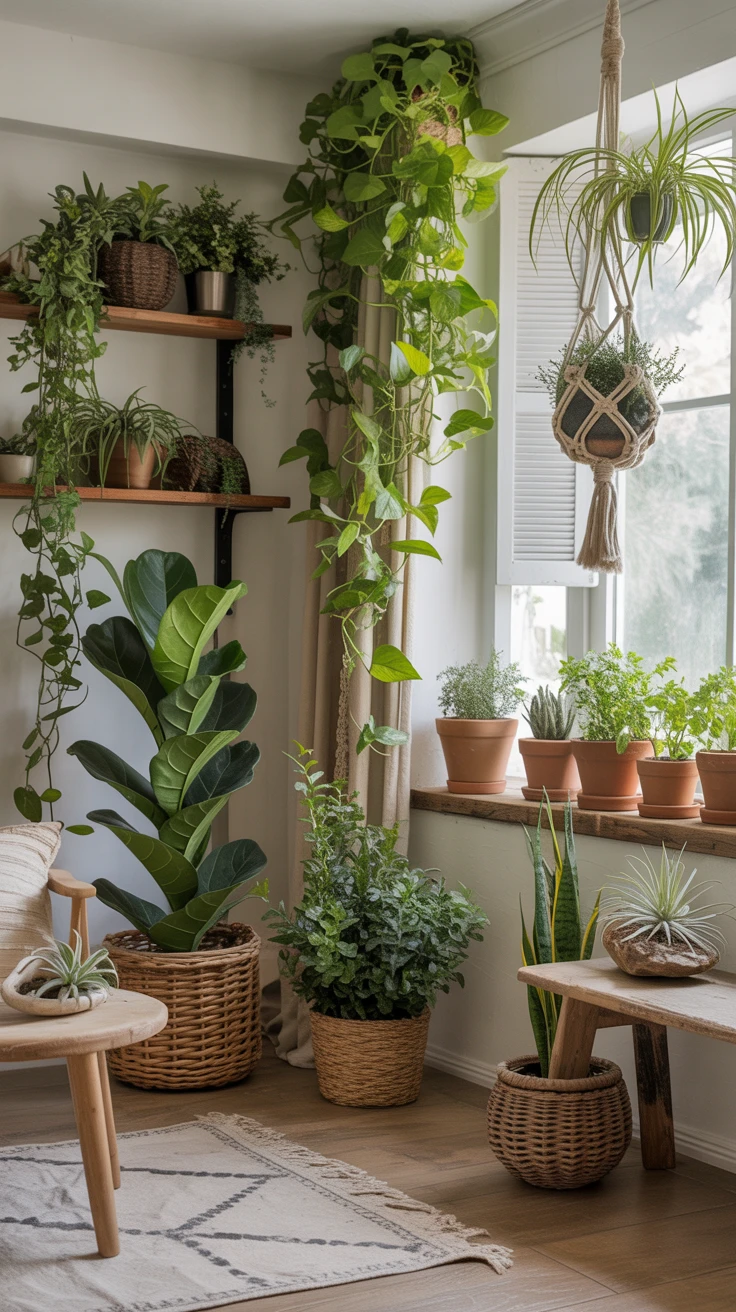 6. Use Plants as Decorative Pieces