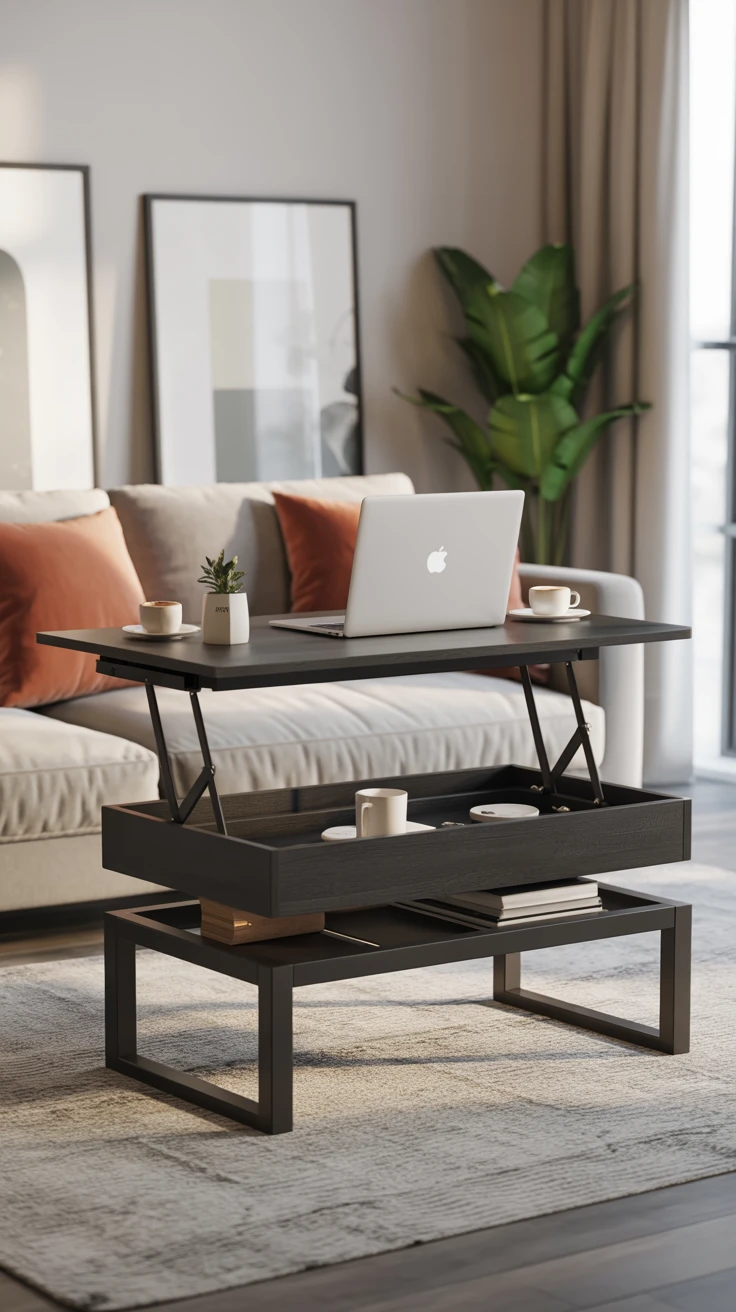 7. Convertible Coffee Tables: Form Meets Function