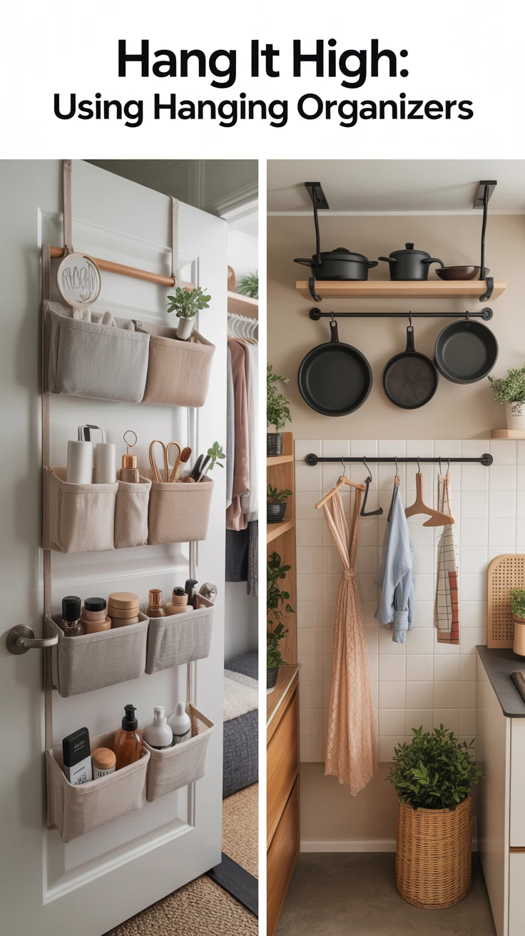 7. Hang It High: Using Hanging Organizers