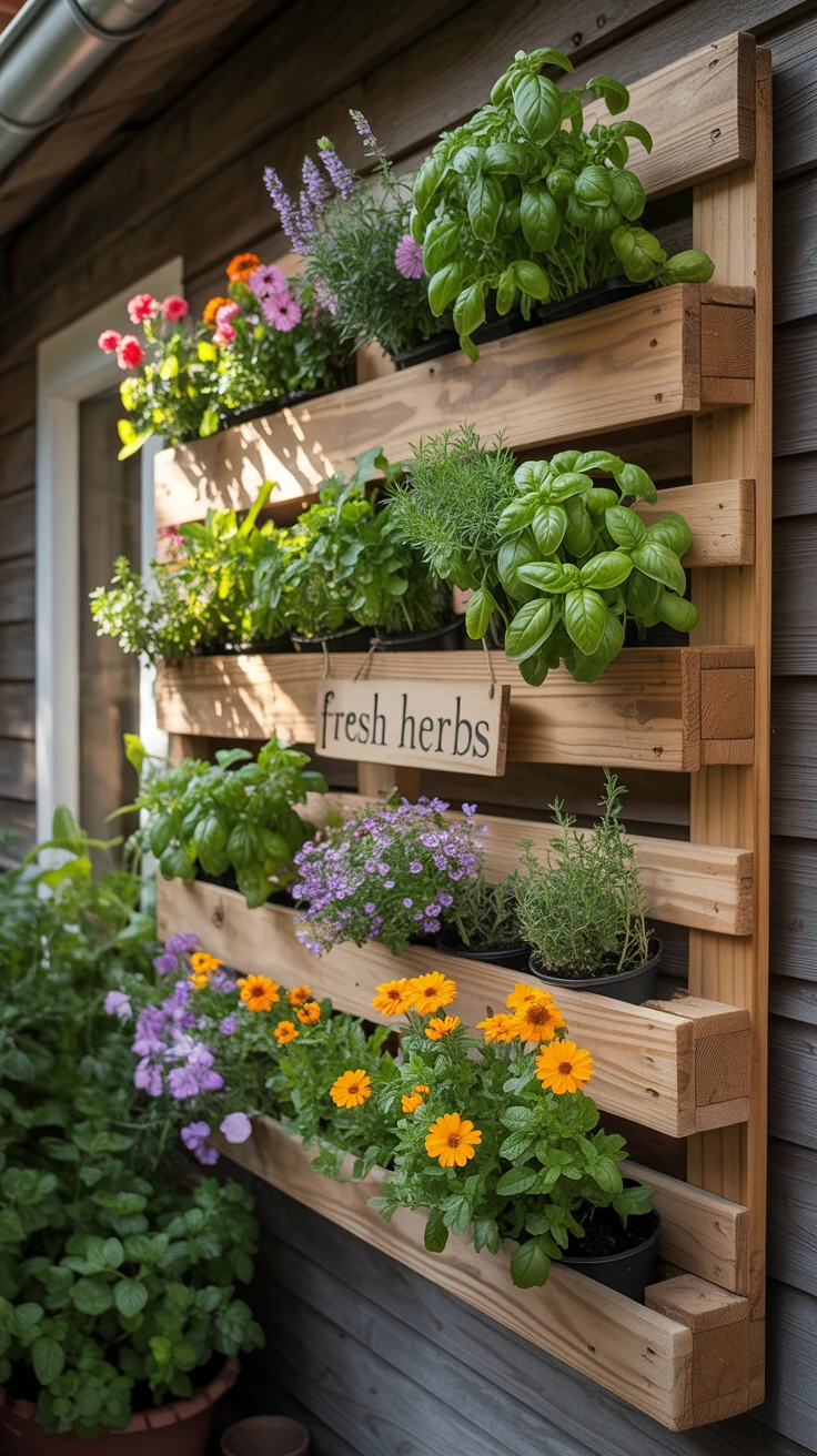 7. Herb and Flower Walls