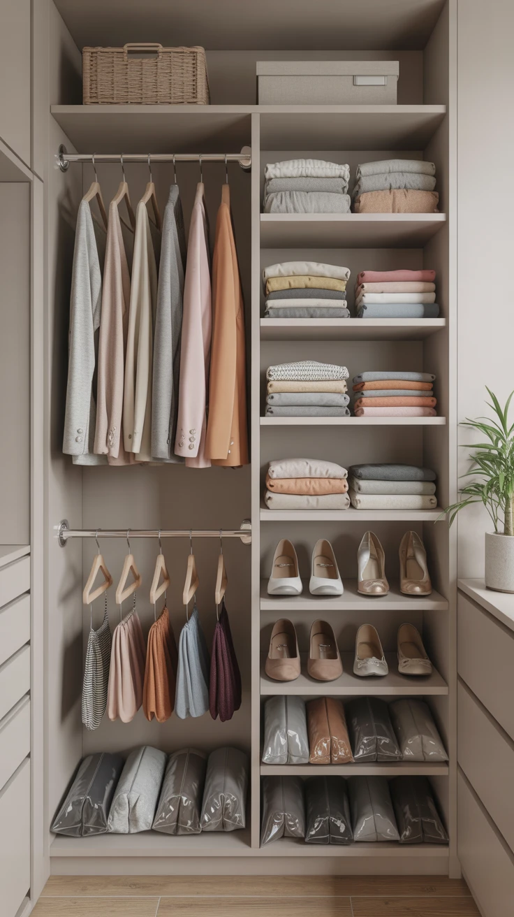 7. Optimize Closet and Wardrobe Space