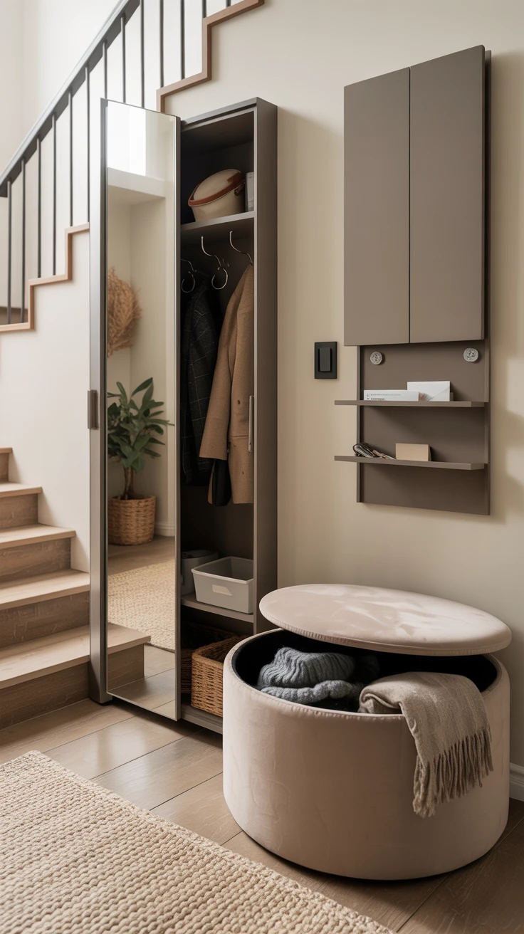 8. Clever and Concealed: Hidden Storage Options