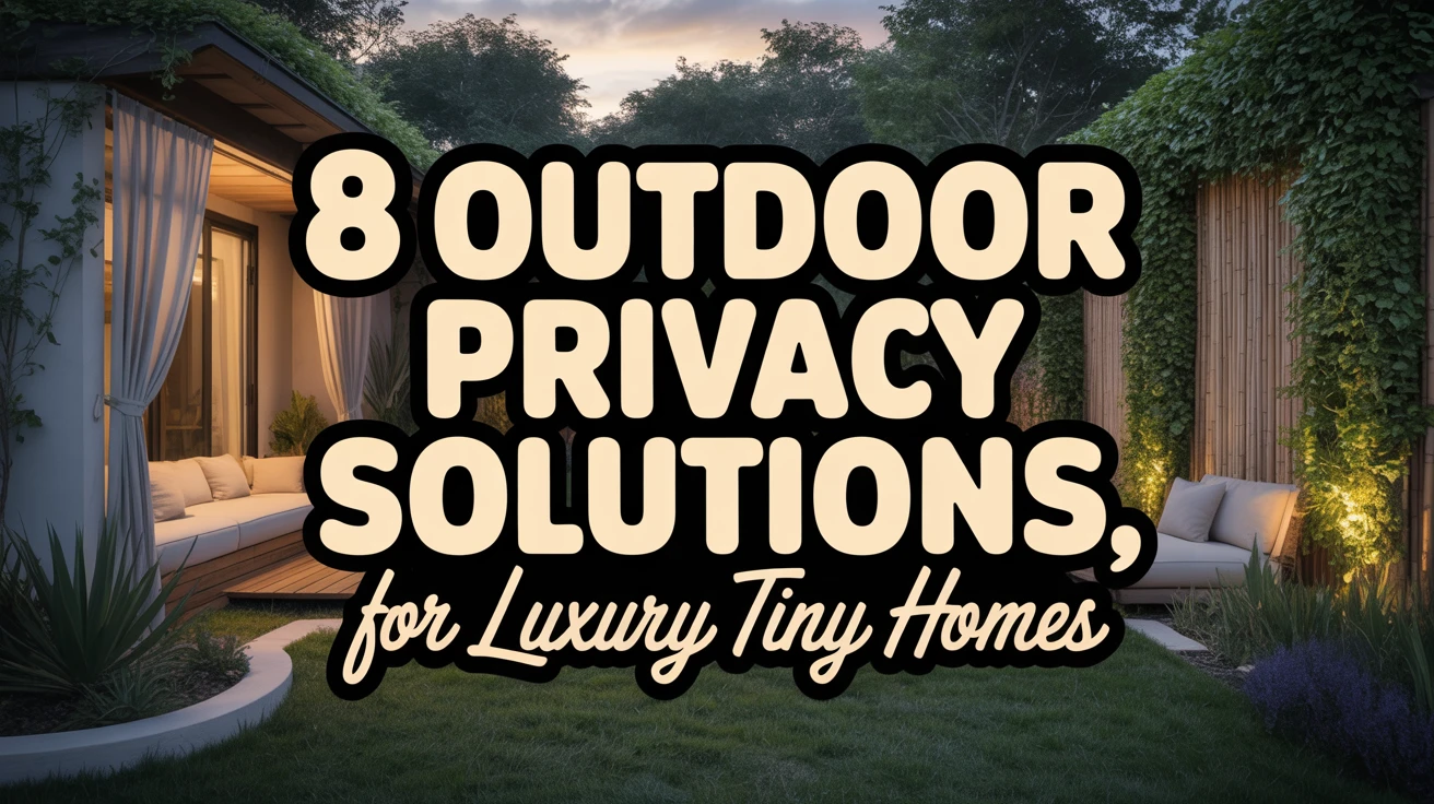 8 Outdoor Privacy Solutions for Luxury Tiny Homes