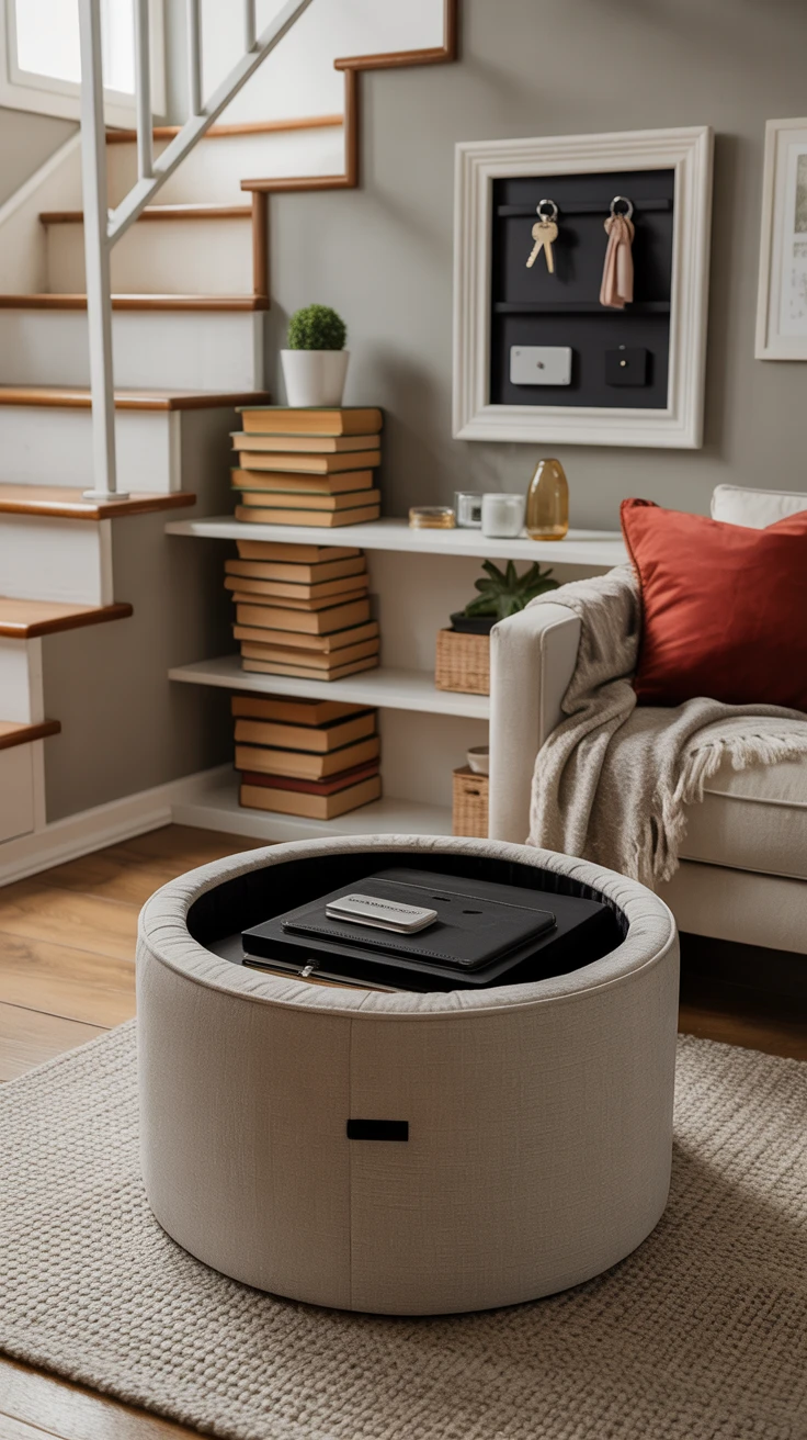 12. Hidden Storage Compartments