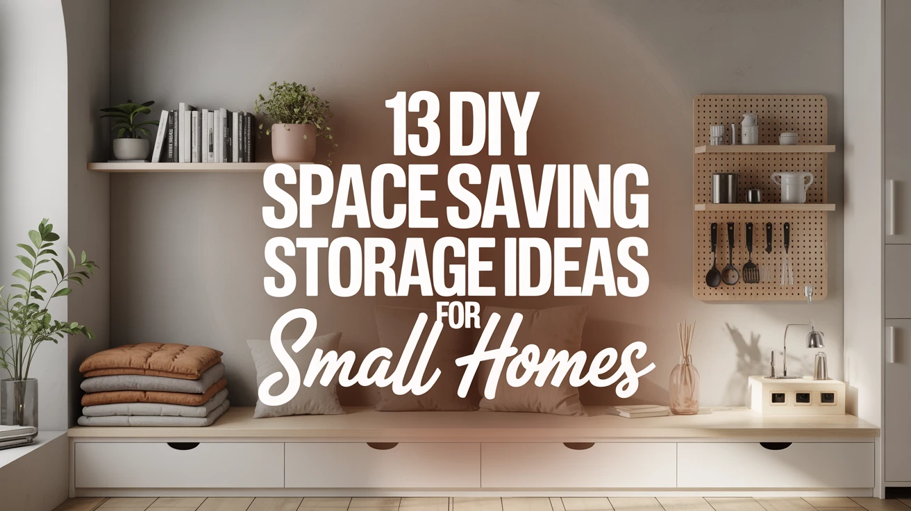 13 DIY Space Saving Storage Ideas for Small Homes