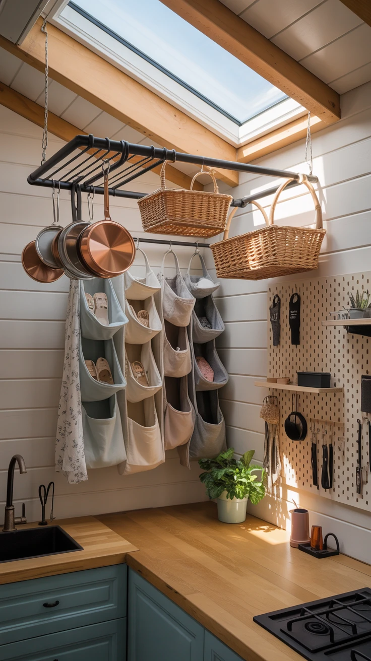 3. Incorporate Hanging Storage Solutions