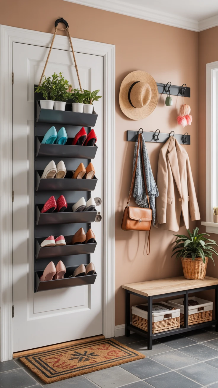 3. Maximize Entryways with Over-Door Storage