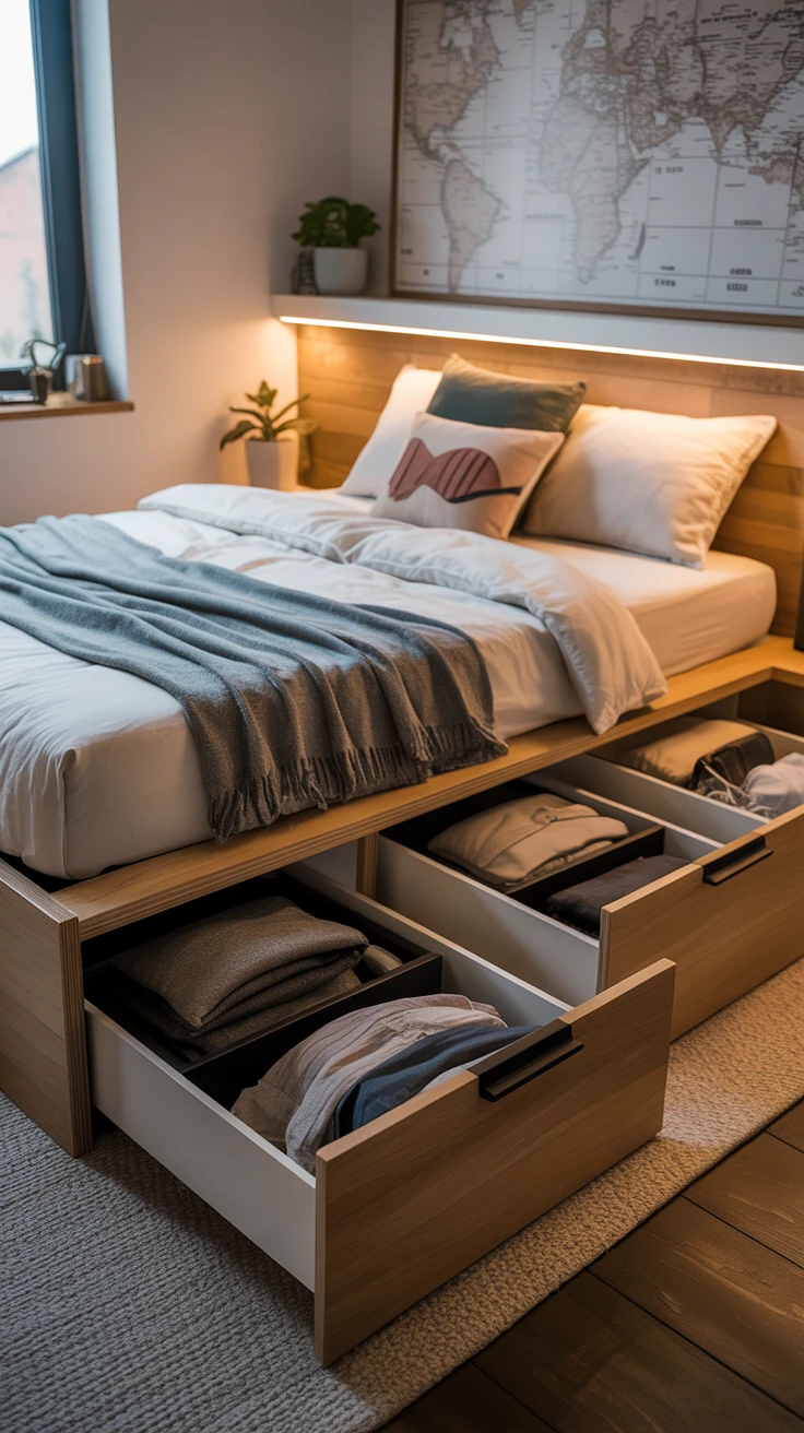 5. Utilize Under-bed Storage