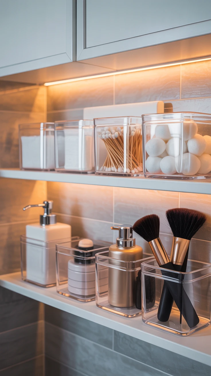 7. Choose Clear Containers