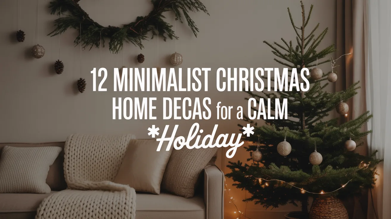 12 Minimalist Christmas Home Decor Ideas for a Calm Holiday hero image