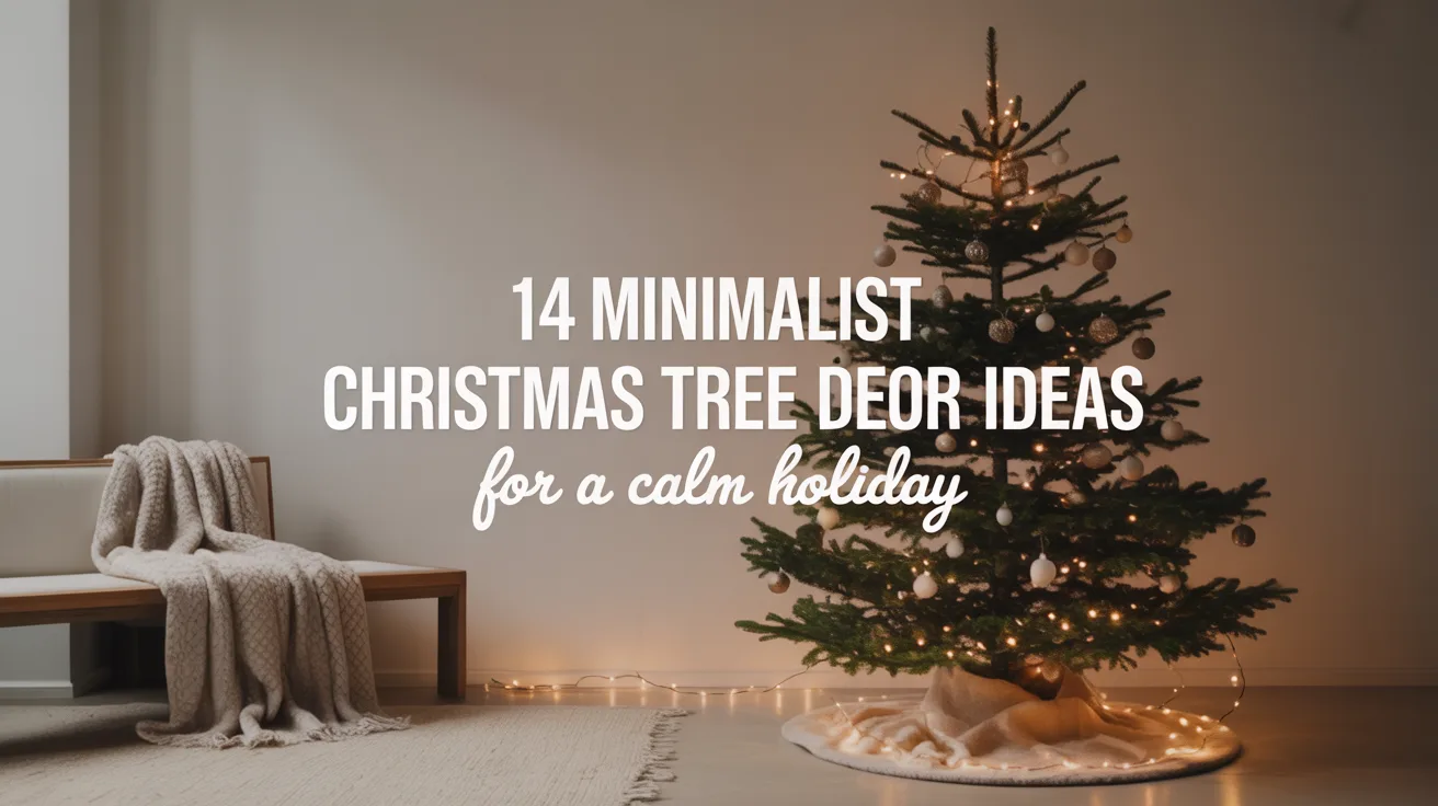 14 Minimalist Christmas Tree Decor Ideas for a Calm Holiday hero image