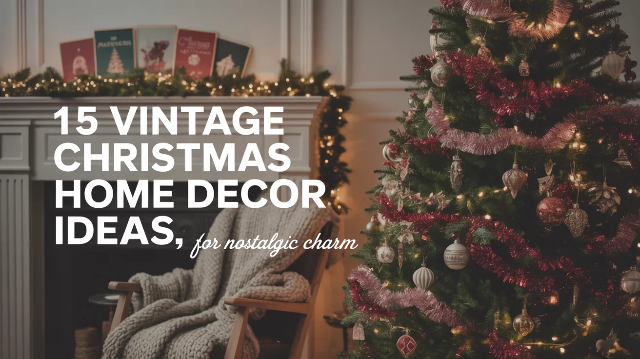15 Vintage Christmas Home Decor Ideas for Nostalgic Charm hero image