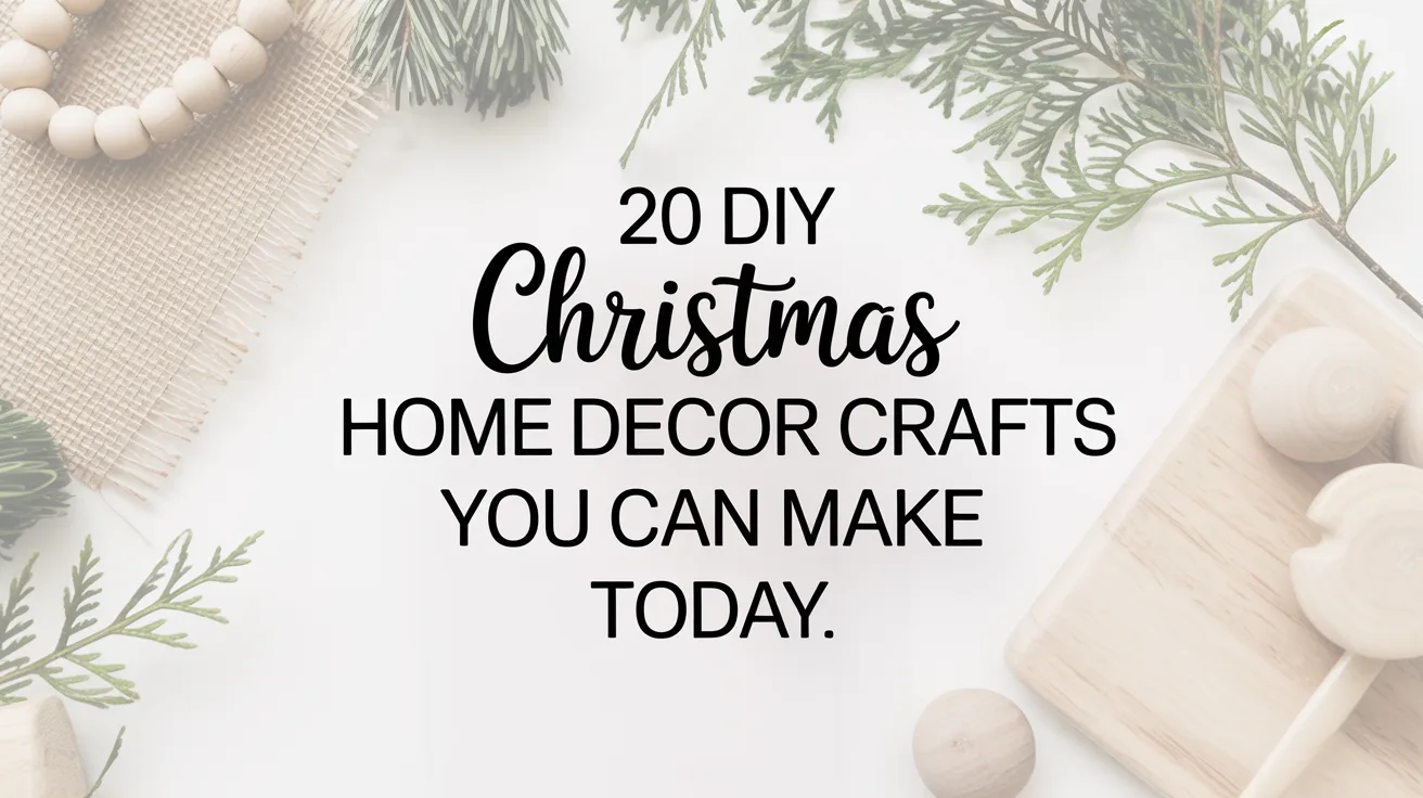 20 DIY Christmas Home Decor Crafts You Can Make Today hero image