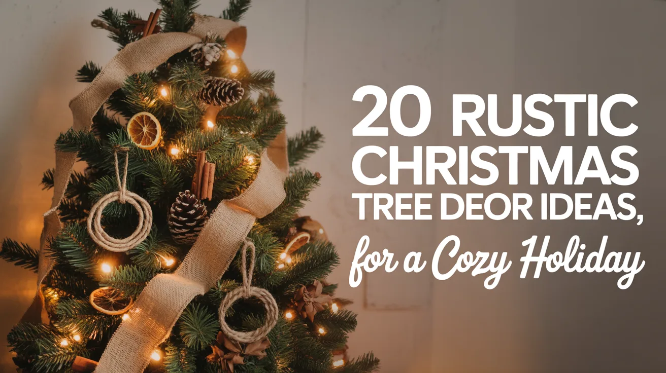 20 Rustic Christmas Tree Decor Ideas for a Cozy Holiday hero image