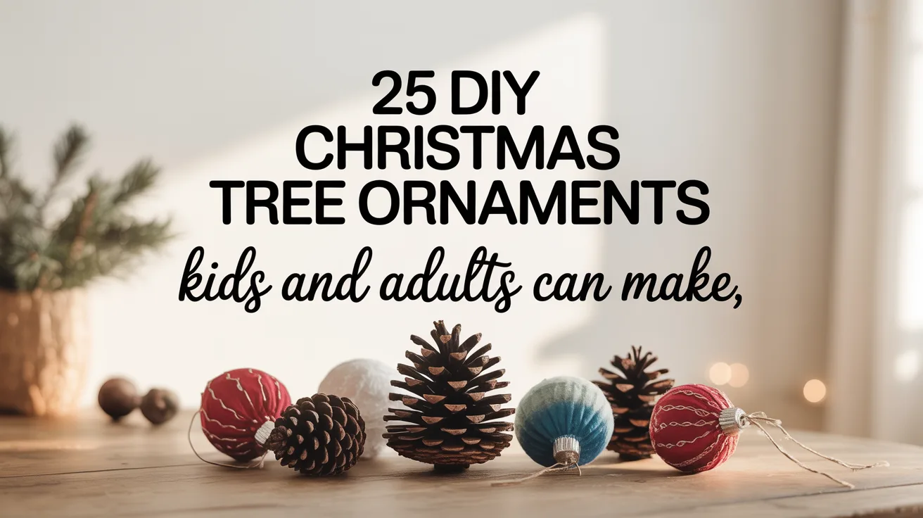 25 DIY Christmas Tree Ornaments Kids and Adults Can Make hero image